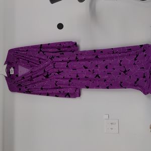 Nwt Leota purple maxi dress size small